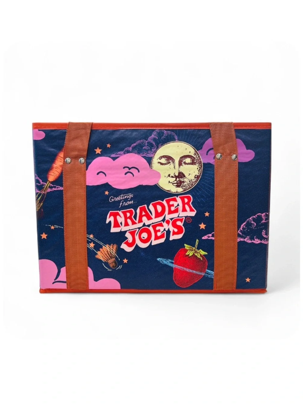 🧺 Trader Joe’s Stand Up Collapsible Caddy & Comfort Foods Tote NWT🛍️